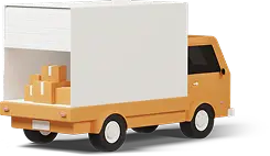 delivery truck back side